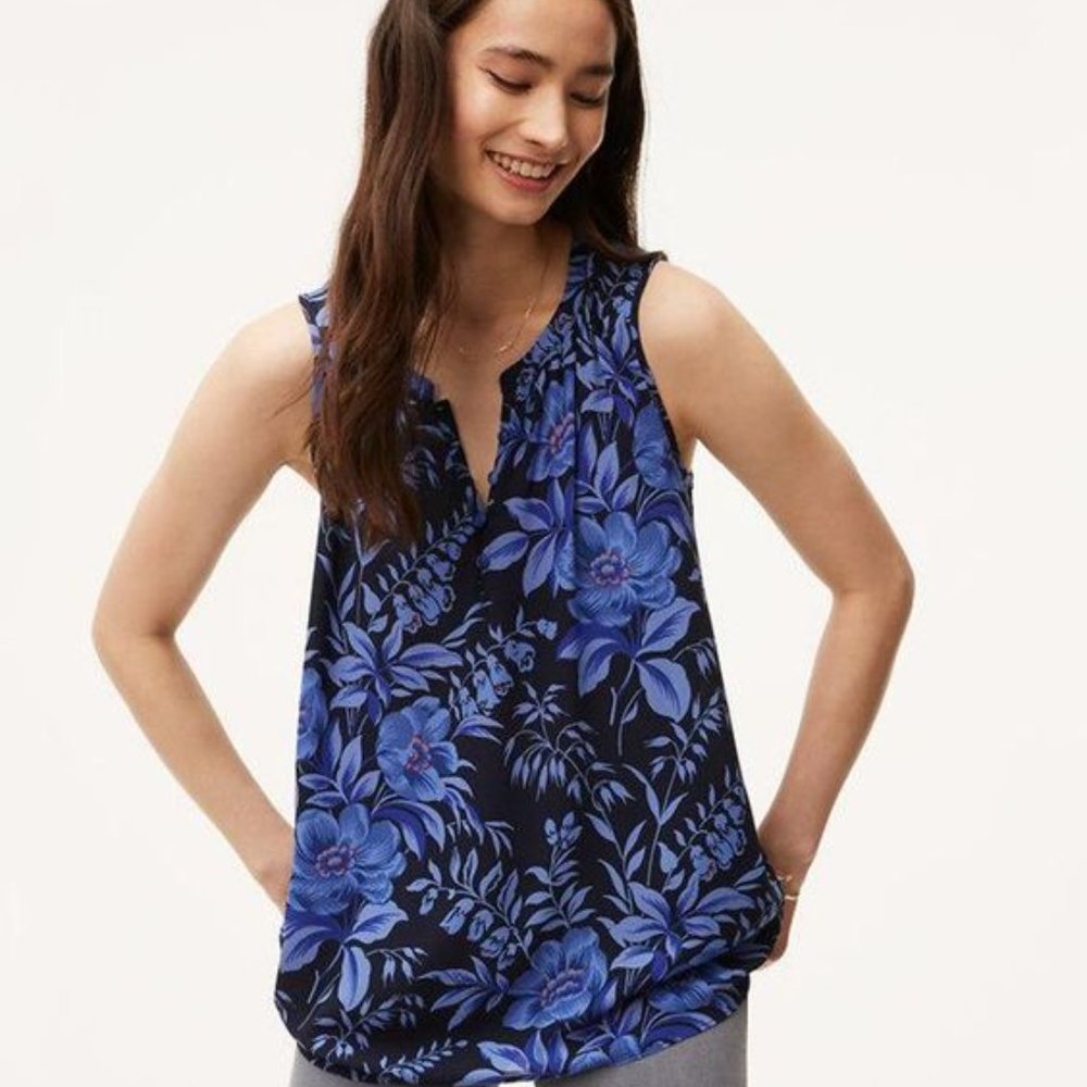 LOFT Sleeveless Blouse L